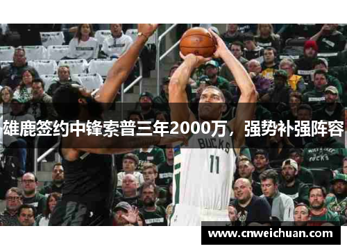 雄鹿签约中锋索普三年2000万，强势补强阵容